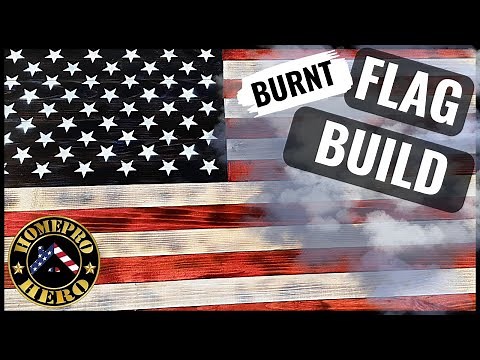 DIY Burnt Wood USA Flag: A Patriotic Project