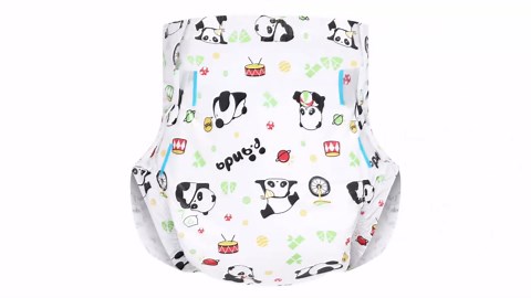 Landofgenie Adult Diapers Panda Printed Diaper Incontinence Underwear Maximum Overnight Absorbency Diapers with Tabs 10 Pieces(Large 36"- 46")
