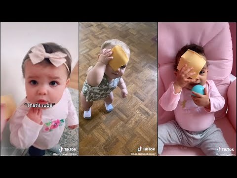 Throw a piece of cheese on baby’s face to see their reaction | TikTok