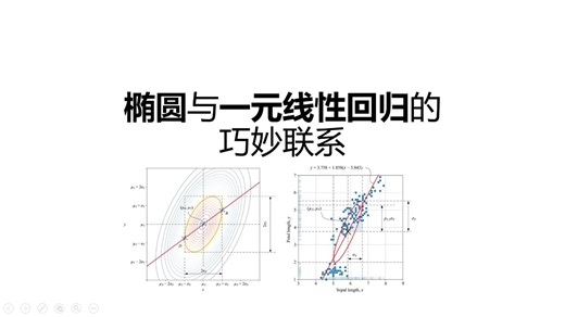 椭圆与一元线性回归的巧妙联系 | PCA系列填坑