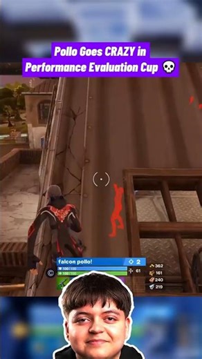 Pollo Goes CRAZY in Performance Evaluation Cup 💀 #pollo #fortnite