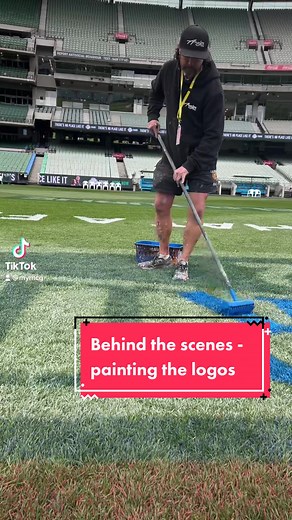 Behind the Scenes of Painting AFL Ground Logos