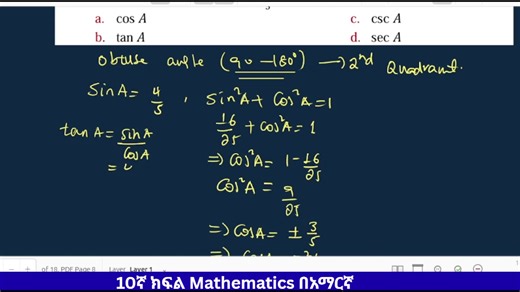 Grade 10 Mathematics #OnlineLearning #ethiopia #MathTutor #success #mathematics