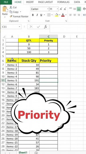 Set Stock Priority Levels in Excel: Easy Inventory Management Guide #excel