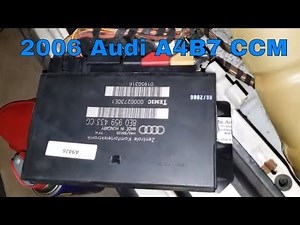 Audi A6 comfort control unit replacement
