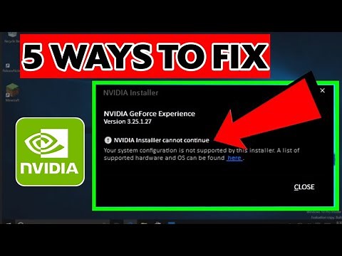 How to Fix NVIDIA Installer Cannot Continue Error Code 0xE6000000