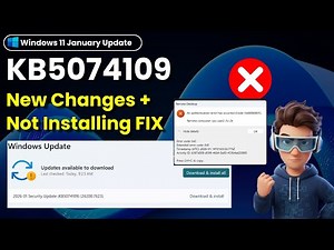 ⭐ Windows 11 KB5074109— Update Stuck or Failed to Install? Easy Fix for 0x80080005