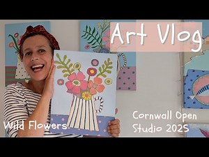 Cornwall Open studios 2025-Simplifying Form (Semi Abstraction)-Oil Painting- Cornish Wild Flowers