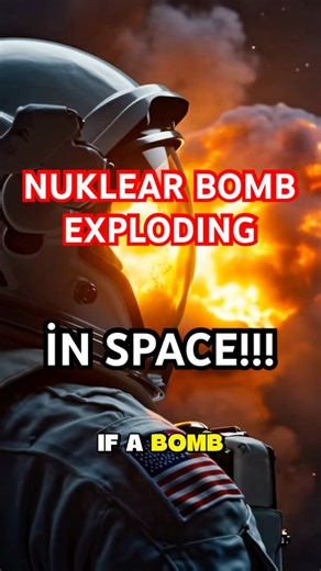 They say a bomb exploding in space would have no effect , Lets See #nuklear #bomb #space