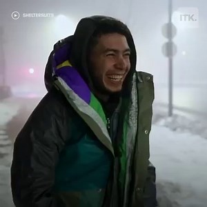 190K views · 100 reactions | Equipped with a built-in scarf, hood, and an attachable sleeping bag, this Sheltersuit Foundation jacket is designed to help homeless people survive difficult weather conditions  | AOL | Facebook