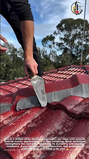 Perfect Roof Ridge Repair 🏠🔨 #Roofing #Construction