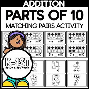 Addition Matching Pairs for Parts of 10