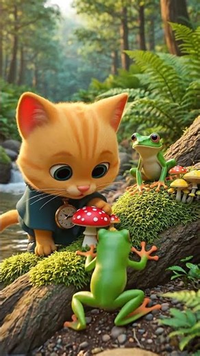 Tiny Frog Leads Milo to Hidden Forest Mushrooms