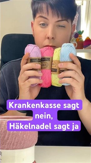 Krankenkasse sagt nein, Häkelnadel sagt ja #häkeln# #crochet