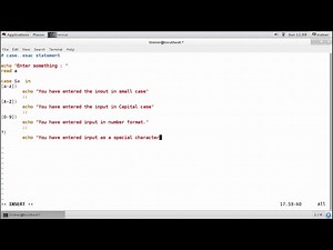 Linux - Case esac statement