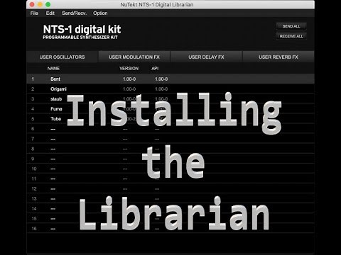Installing the Librarian for the NTS-1