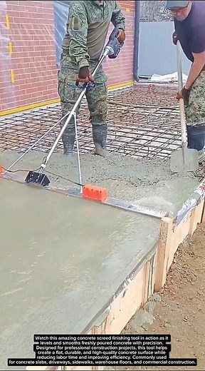 Concrete Screed Finishing Tool (Manual Concrete Leveling Screed)