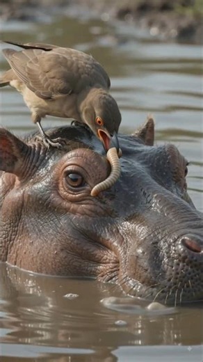 Real Life Doctor Bird 🐦 | Hippopotamus Eye Treatment