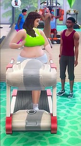 Training fat sims at the gym for free 💪🏻 #gameplay #sims4 #gaming #thesims