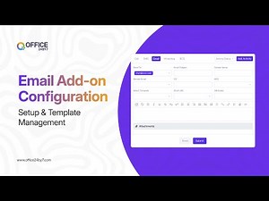 Email Add-on Activation and Configuration in Office24by7 | CRM Email Setup Tutorial