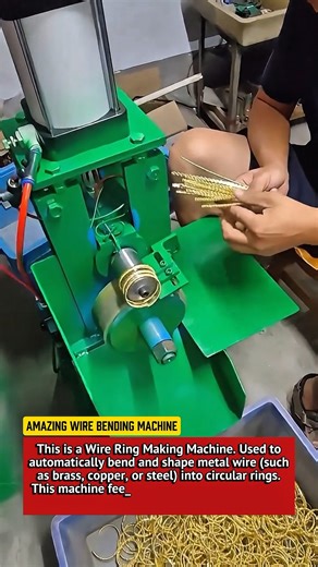Amazing Wire Bending Machine | Fast Automatic Ring Making Process 2025.