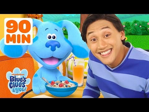90 Minutes of Learning Healthy Habits w/ Blue & Josh 🥣 | Blue's Clues & You!