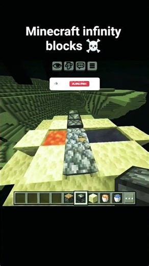 Minecraft infinity blocks ☠️ #gaming#viral#shorts