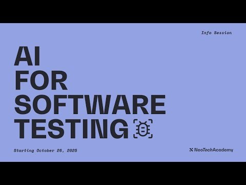 Info Session: Future-proof your QA career with AI