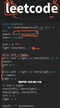 Reverse Vowels Using This Clever Trick - Leetcode 345 #leetcode #coding