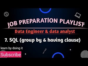 7 SQL group by & having clause