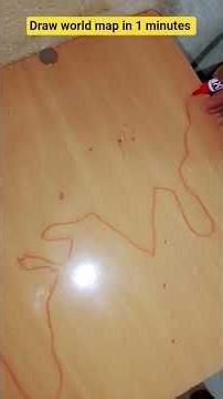 Draw world map in 1 minutes #wordmap #drawmap #upsc #upscstrategy #upscpreparation