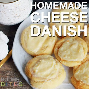 Enjoy your weekend morning with a HOMEMADE CHEESE DANISH. This recipe is made easy with crescent rolls! Full directions: http://www.coupons.com/thegoodstuff/cream-cheese-danish-recipe/ | Budget Bites