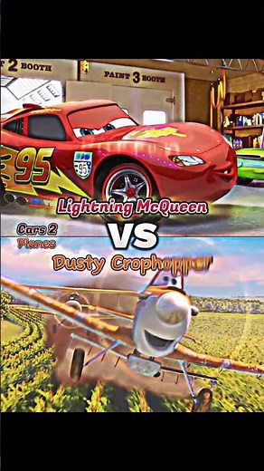 Lightning McQueen Vs Dusty Crophopper #meme #edit #disney #pixar #cars #planes