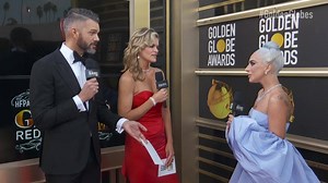 Lady Gaga talks about her showstopping, nominated performance in A Star Is Born during the #GoldenGlobes Red Carpet Pre-Show! | Golden Globes