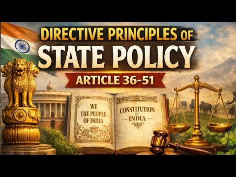 Directive Principles of State Policy | DPSP | Article 36-51 | Indian Constitution