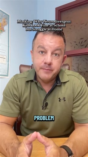 Neurodivergent Masking: "But they seem fine in class!" Is your child a "superstar" at school but a "storm" at home? It’s the most confusing feeling as a parent. The teacher says they’re "perfect," but the second the car door closes, the meltdown begins. This isn't "bad behavior"—it’s Masking. Neurodivergent kids often spend 6 hours suppressing their true selves to fit in. They’re holding in every stim, forcing eye contact, and navigating sensory overload just to get through the day. By the time 
