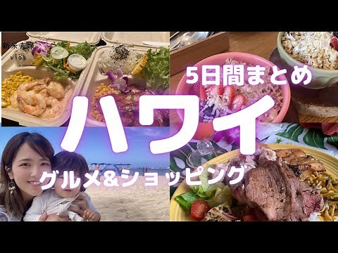 【ハワイ旅行】グルメと観光スポットまとめ！最新ショッピングなどvlog紹介♪家族旅行や子連れにもおすすめ！