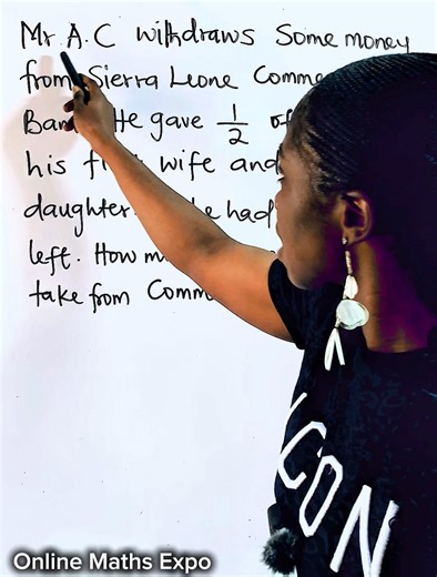 7.2K views · 201 reactions | Word problems on Fractions simplified #mathviral #viralfypシforyoupage #viralmaths #maths #algebra #viralfacebookvideo | Online Maths Expo | Facebook