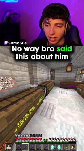 No way bro said THIS about him... (Twitch - SumoGGs) #minecraft#smp#fyp#sumosmp