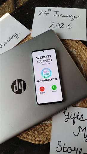 Gifts_mystore | Hampers | Corporate Gifting | Chocolate Box on Instagram: "Loading dreams… our website goes live on 24th January 2026 ✨ (Website Launch , new beginnings, gifting, handmade, giftsmystore)"