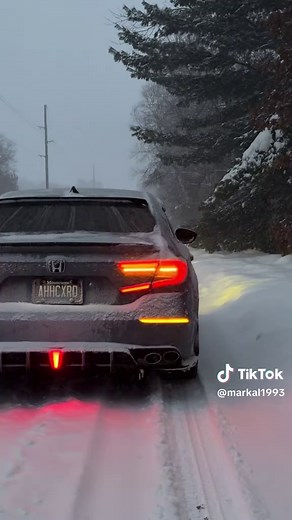 🐀🐀🐀 he talking bout my little brother #honda #accord #cartok #cars #snow