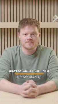How to show COPYRIGHT INFO in ProPresenter #propresenter #churchmedia