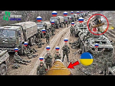 Ukrainian Azov FPV Drone Destroys Large Russian Convoy - Here's What Happened