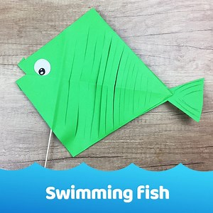 Swimming fish. I am super happy about this craft, kids love it :D Enjoy! | Paper Magic