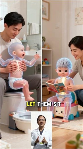 Old-School “Hold and Hover” vs. Child-Led Potty Training #baby #parenthack #healthyparenting