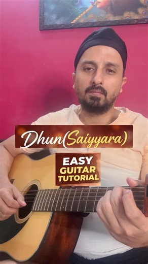 Dhun(Saiyaara) - Easy Guitar Tutorial | By Sanmeet Bagga