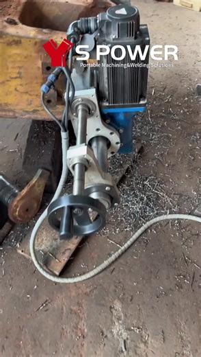 portable line boring machine -S POWER #machine #excavator #mechanic #portablelineboring #lineboring #heavyequipment #heavyequipmentopentoperator #machinist #onsitemachining #engineering