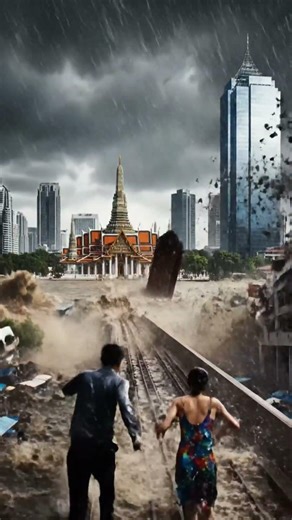 Bangkok Tsunami Risk | Realistic Disaster Visualization