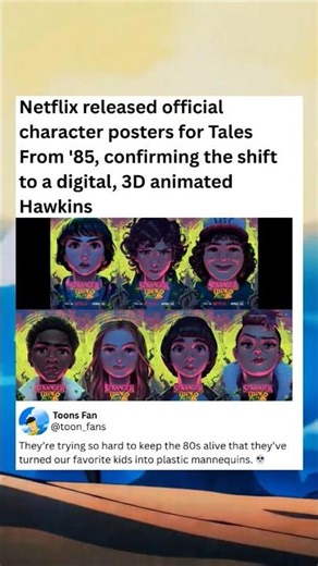 Netflix Finally Reveals Creepy AI-Style Posters For Stranger Things Spinoff