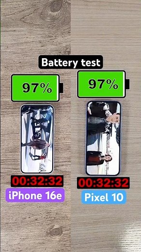 iPhone 16e vs Google Pixel 10 battery test!